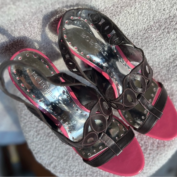 BCBGirl brown and pink heels - Picture 8 of 11